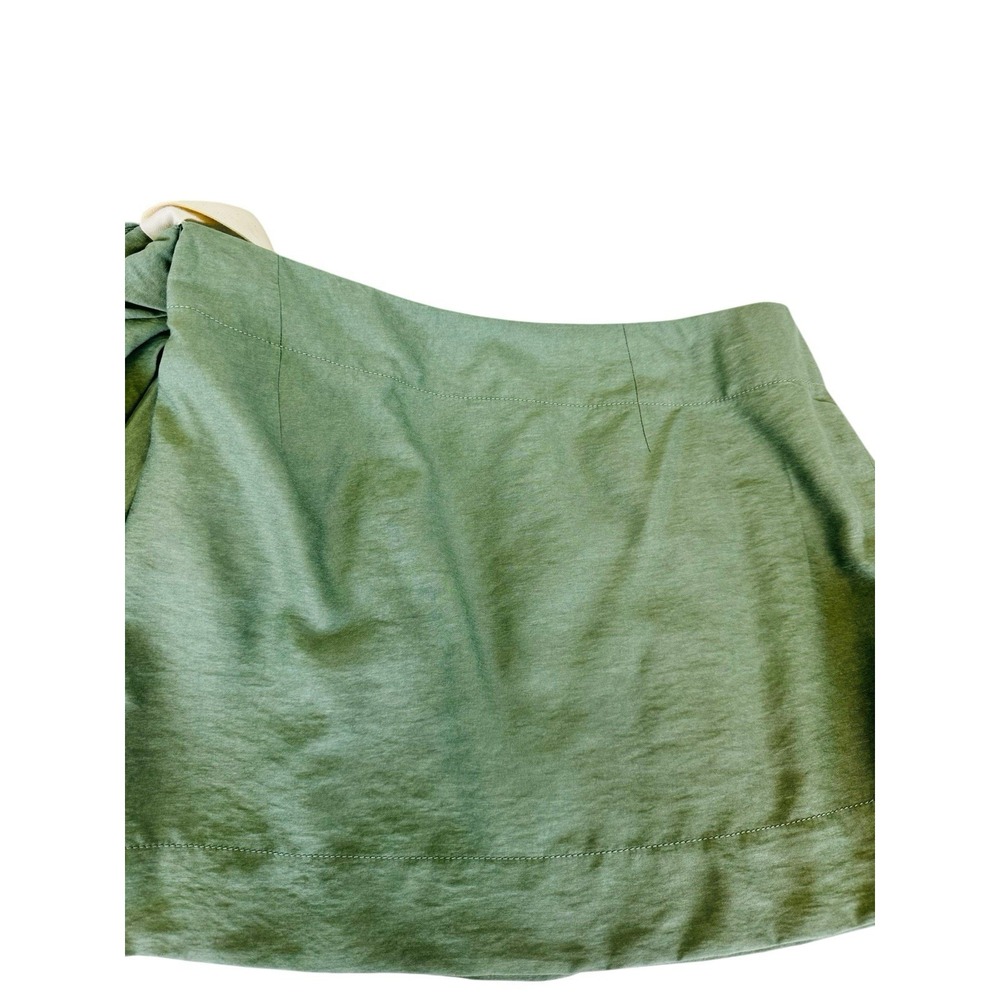Jacquemus Abanada Draped Embellished Twill Maxi Skirt Euro Size 36 Sage Green - Picture 11 of 15